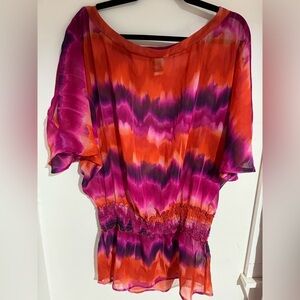 Tie Dyed Swim Cover Size Small